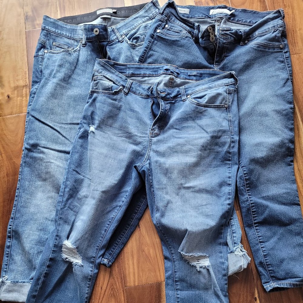 Lot of 3 Awesome Denim Jeans Size 16